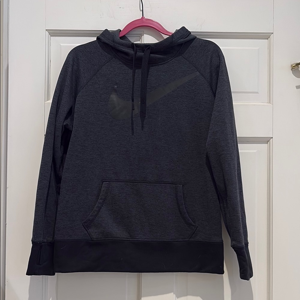 Nike Gray, Black Hoodie, Thermafit
